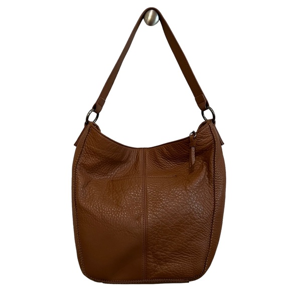 The SAK Cole Valley Brown Leather Shoulder Hobo Bag - Picture 2 of 10